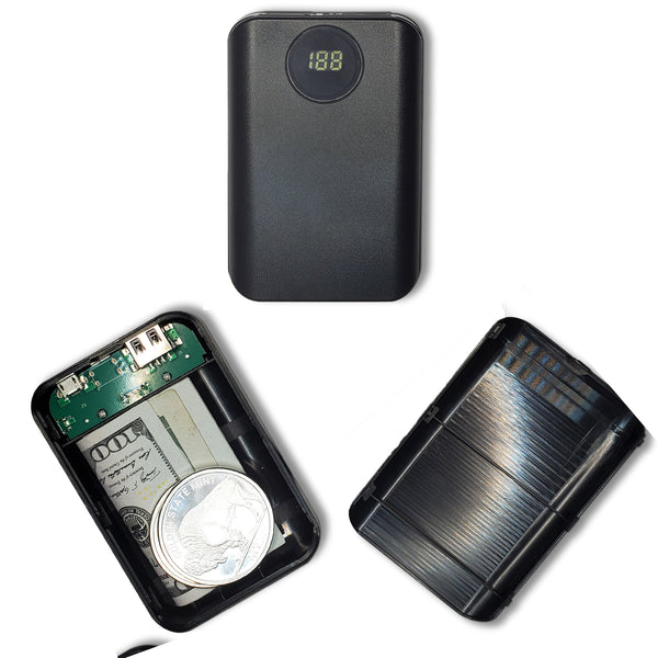 Portable USB Charger Diversion Safe - Realistic-Looking USB Charger with Discreet Secret Compartments and Storage to Stash Valuables