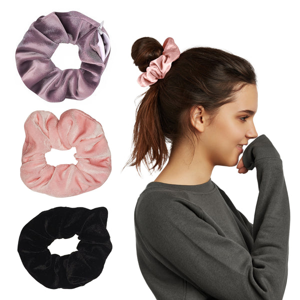 Zipper Scrunchie Diversion Safe (3 Pack) - Hidden Safe Inside Of Scrunchie For Valuable Essentials