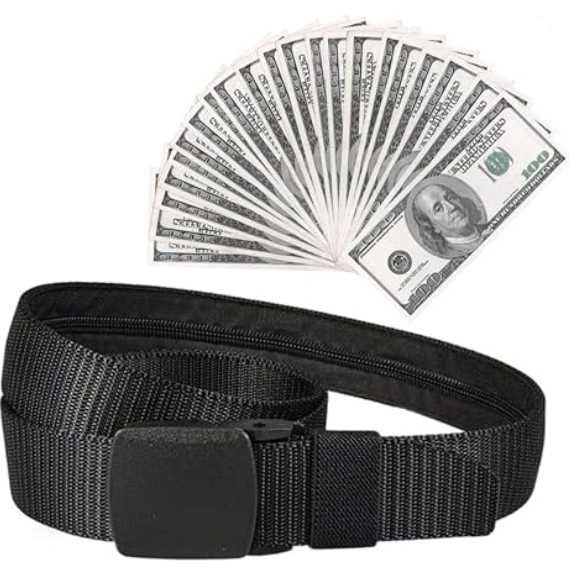 Belt Wallet Diversion Safe - Discreet belt with hidden compartment the Best Diversion Safe Ideas to hide valuables