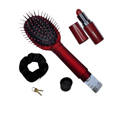 Women's Diversion Safe Bundle - Discreet Hair Brush, Hidden Scrunchie, & Confidential Lipstick Compartment